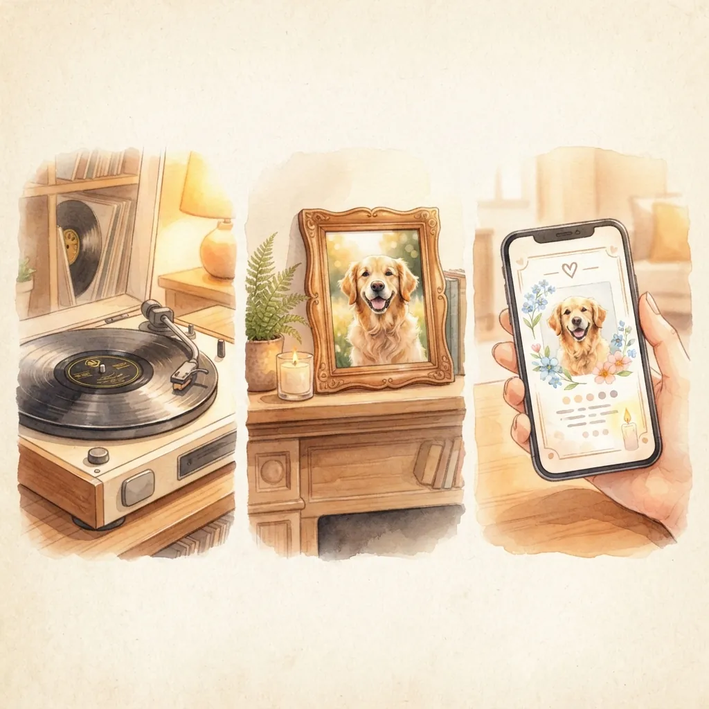 What you get: a custom memorial song, a tribute page, and a QR code keepsake card